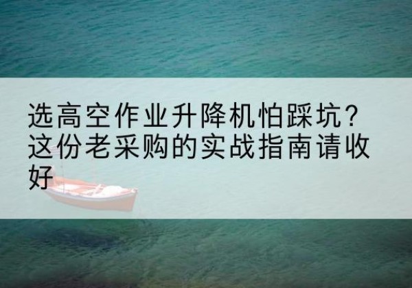 武强高空作业升降机厂家推荐-选高空作业升降机怕踩坑？这份老采购的实战指南请收好